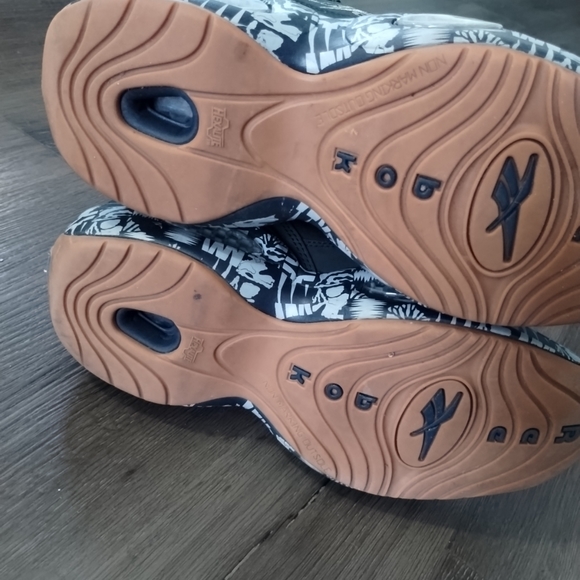 Sz 9 Reebok Question Mid Iverson Rounball Classic Georgetown Hoyas FX4991 - Picture 5 of 13